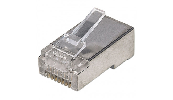 Intellinet RJ45 modulaarsed pistikud, Cat5e, STP, 3-haruline, tahkele kaablile, 15 µ kullatud kontak