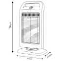 Halogen infrared heater 400/800/1200W