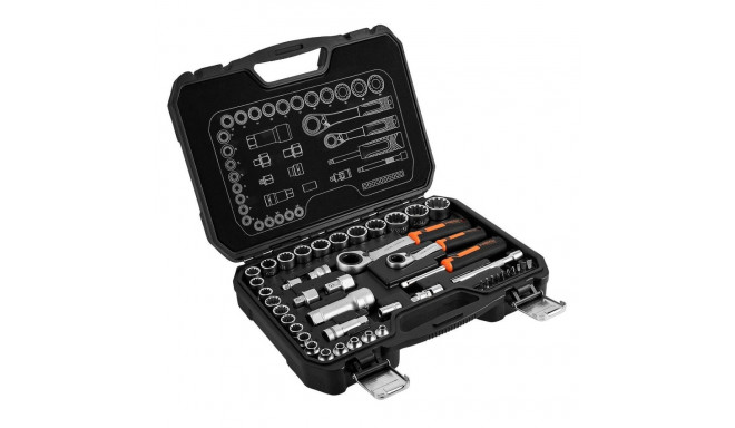 1/4" + 3/8" Through-Hole Socket Set, 46 pcs.