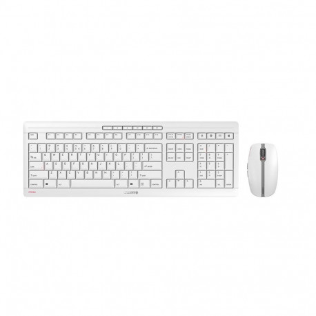 CHERRY Stream Desktop Recharge keyboard Mouse included Universal RF Wireless QWERTY English Grey