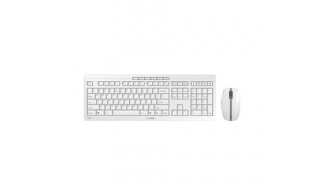 CHERRY Stream Desktop Recharge keyboard Mouse included Universal RF Wireless QWERTY English Grey