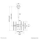 Neomounts monitor ceiling mount