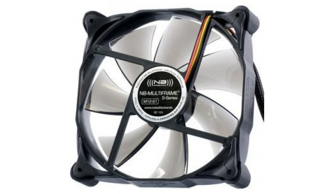 Noiseblocker Multiframe M12-2 arvutikorpuse ventilaator 12 cm must