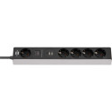 Brennenstuhl 1159780615 power extension 1.5 m 5 AC outlet(s) Indoor Black, Grey