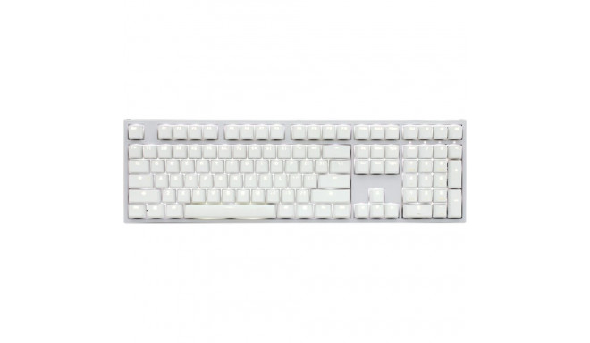 Ducky ONE 2 valge eriväljaanne universaalne USB saksa klaviatuur