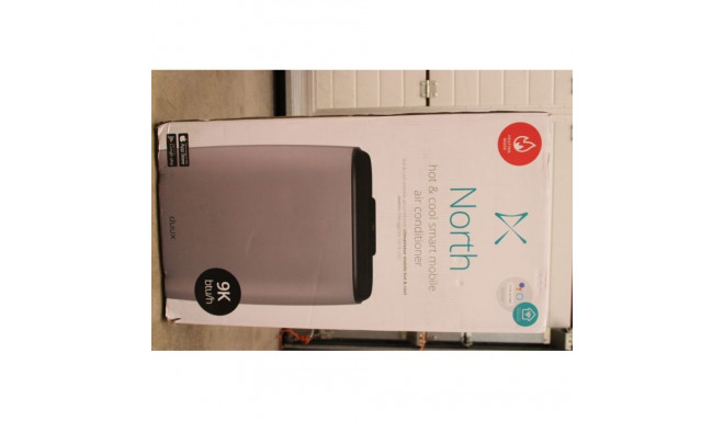 Duux SALE OUT. North Smart Mobile Airconditioner 9.000 BTU Extreme Silent, Light Gray/Black | Smart 