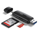 Ugreen Ugreen adapter SD / micro SD card reader (USB-A / USB-C) black (CM304)