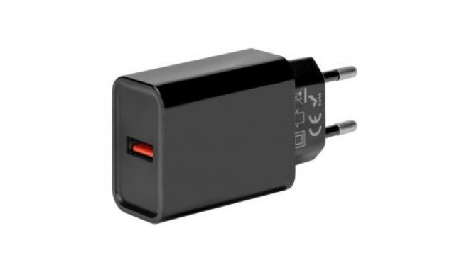 - OBAL:ME Wall Charger USB-A 18W Black