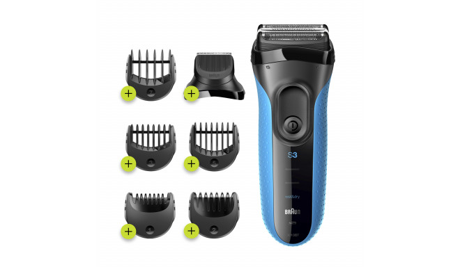 Braun Shaver with trimmer Series 3 Shave&Style 3010BT Cordless, Charging time 1 h, Operating tim