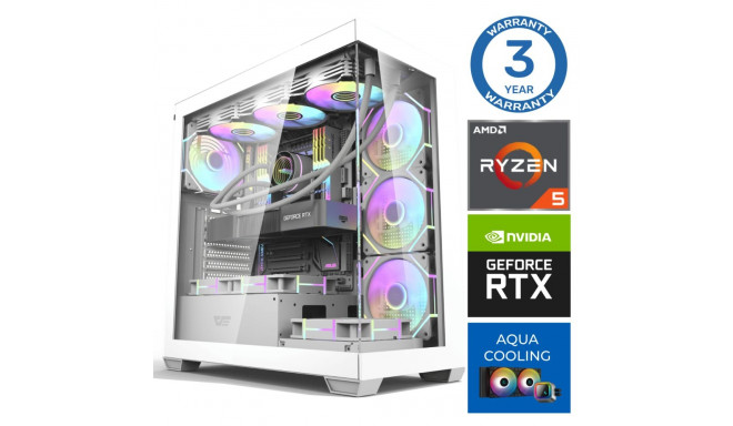 INTOP AQUA Ryzen 5 7600X 64GB DDR5 1TB SSD M.2 NVME RTX4060Ti 8GB no-OS