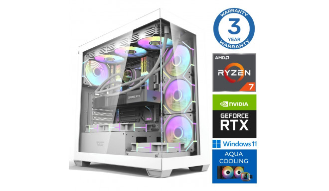 INTOP AQUA Ryzen 7 7700X 64GB DDR5 1TB SSD M.2 NVME RTX4060 8GB WIN11