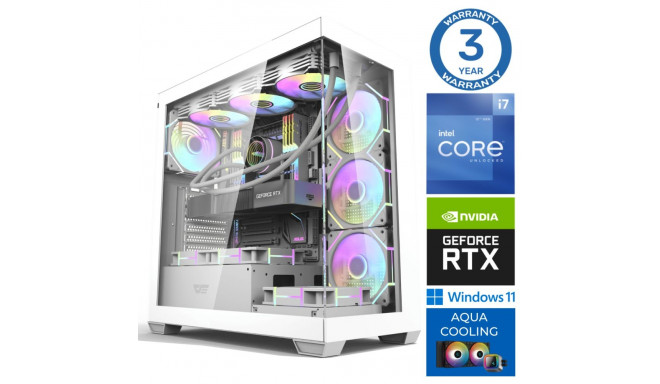 INTOP AQUA i7-14700F 32GB DDR5 1TB SSD M.2 NVME+2TB RTX4060Ti 8GB WIN11