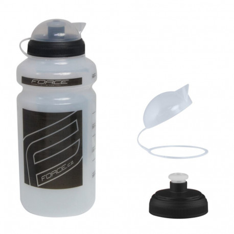Pudel FORCE andquot;Fandquot; 0,5 l, Transparent/Black 65559