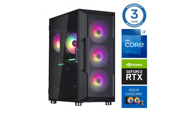 INTOP AQUA i7-14700F 32GB DDR5 500SSD M.2 NVME+2TB RTX3060 12GB no-OS