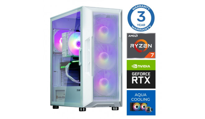 INTOP AQUA Ryzen 7 7700X 16GB DDR5 2TB SSD M.2 NVME+2TB RTX4060Ti 8GB no-OS