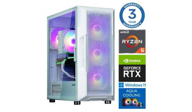 INTOP AQUA Ryzen 5 7600X 16GB DDR5 1TB SSD M.2 NVME+2TB RTX3060 12GB WIN11Pro