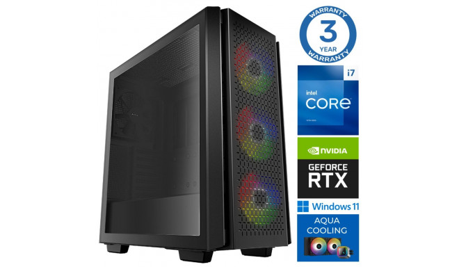 INTOP AQUA i7-14700F 32GB DDR5 1TB SSD M.2 NVME RTX3050 6GB WIN11Pro