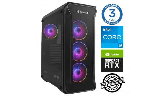 INTOP i5-12400F 16GB 500SSD M.2 NVME+2TB RTX4060Ti 8GB no-OS