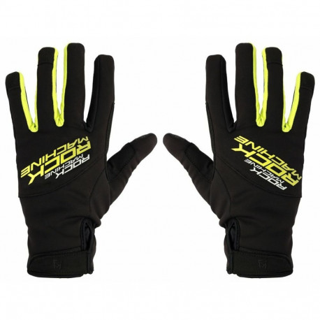 Rattakindad Rock Machine Winter Race LF, must/roheline, XL