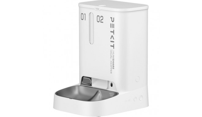 PETKIT | P591 YumShare Dual-hopper | Feeder with Camera | Capacity 2+3 L | White