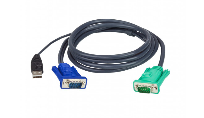 Aten 2L-5202U 1.8M USB KVM Cable with 3 in 1 SPHD