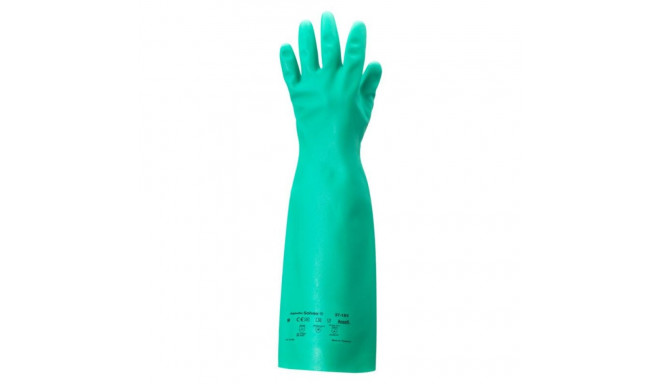 Safety chemical gloves Ansell AlphaTec® Solvex® 37-185, elbow-length, green, size 10 (12gab)