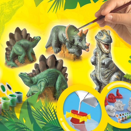 SES  Kipsi valamise komplekt Dinosaurused