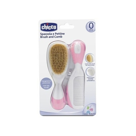 CHICCO Brush and comb, pink
