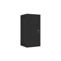 RACK CABINET 10" WALL-MOUNT 12U/280X310 FOR SELF-ASSEMBLY WITH METAL DOOR BLACK LANBERG (FLAT PACK)