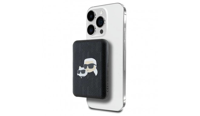 Karl Lagerfeld Powerbank inductive KLPB5FPGKSKCHK 16W 5000mAh black/black Karl&Choupette Head Pi