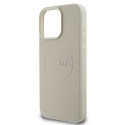 Guess Grained Ring MagSafe case for iPhone 16 Pro - beige