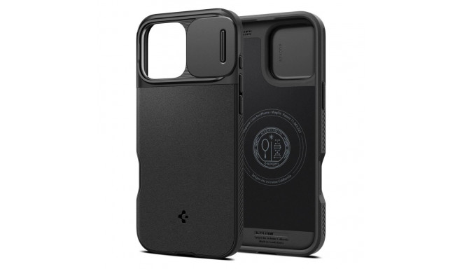 Spigen Optik Armor Mag case with MagSafe for iPhone 16 Pro - black