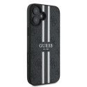Guess 4G Printed Stripes MagSafe case for iPhone 16 Plus - black
