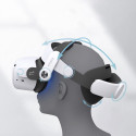 BoboVR M2+ strain relief strap for Meta Quest 2 VR goggles - white and black