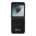Guess 4G Glitter Script Case for Samsung Galaxy Z Flip 6 - Black