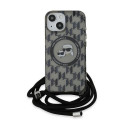 Karl Lagerfeld IML Crossbody Monogram Karl & Choupette Head MagSafe Case for iPhone 15 / 14 / 13