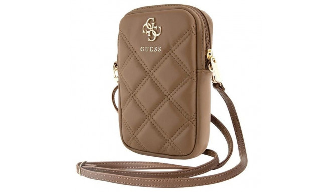 Guess Zip Quilted 4G bag - brown