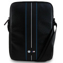 BMW Carbon & Blue Stripe bag for 8" tablet - black