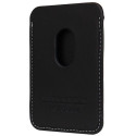 Audi Synthetic Leather magnetic wallet compatible with MagSafe - black