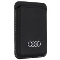 Audi Synthetic Leather magnetic wallet compatible with MagSafe - black