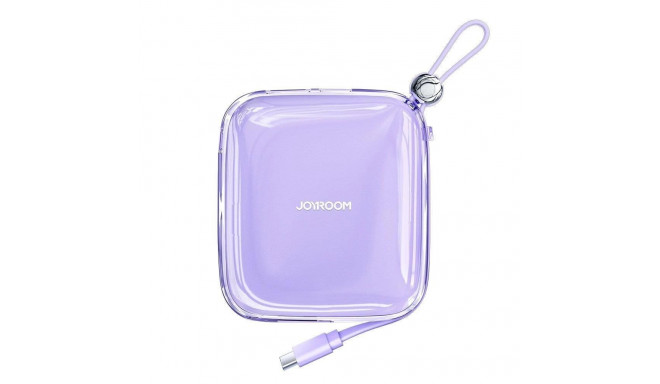 Joyroom powerbank 10000mAh Jelly Series 22.5W with built-in USB C cable purple (JR-L002)