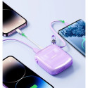 Joyroom powerbank 10000mAh Jelly Series 22.5W with built-in USB C cable purple (JR-L002)