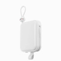 Joyroom powerbank with USB C and Lightning cables and Cutie Series stand 10000mAh 22.5W white (JR-L0