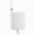 Joyroom powerbank with USB C and Lightning cables and Cutie Series stand 10000mAh 22.5W white (JR-L0