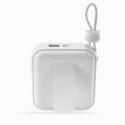 Joyroom powerbank with USB C and Lightning cables and Cutie Series stand 10000mAh 22.5W white (JR-L0