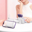 Joyroom powerbank with USB C and Lightning cables and Cutie Series stand 10000mAh 22.5W white (JR-L0