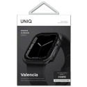 Uniq case Valencia Apple Watch Series 4/5/6/7/8/SE/SE2 45/44mm. graphite/graphite