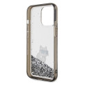 Karl Lagerfeld Liquid Glitter Choupette case for iPhone 13 Pro Max - transparent