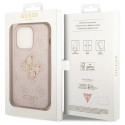 Guess 4G Big Metal Logo case for iPhone 15 Pro - pink