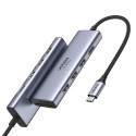 Ugreen multi-functional HUB USB Type C - 3x USB 3.2 Gen 1 / HDMI 4K 60Hz / SD and TF card reader gra